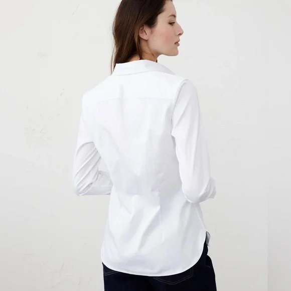 Banana Republic Riley Shirt Button Down Blouse 10 - Picture 2 of 9